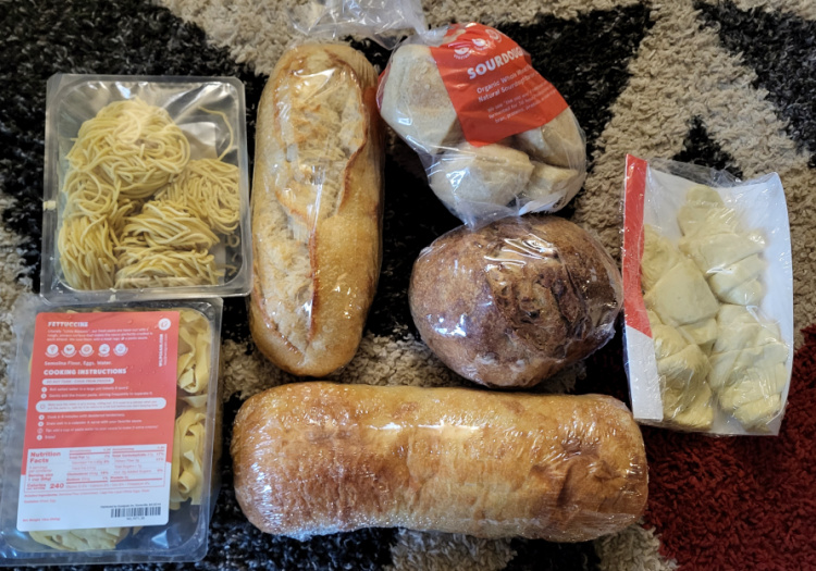 Wildgrain Artisan Bread And Pasta Home Delivery Box Contents