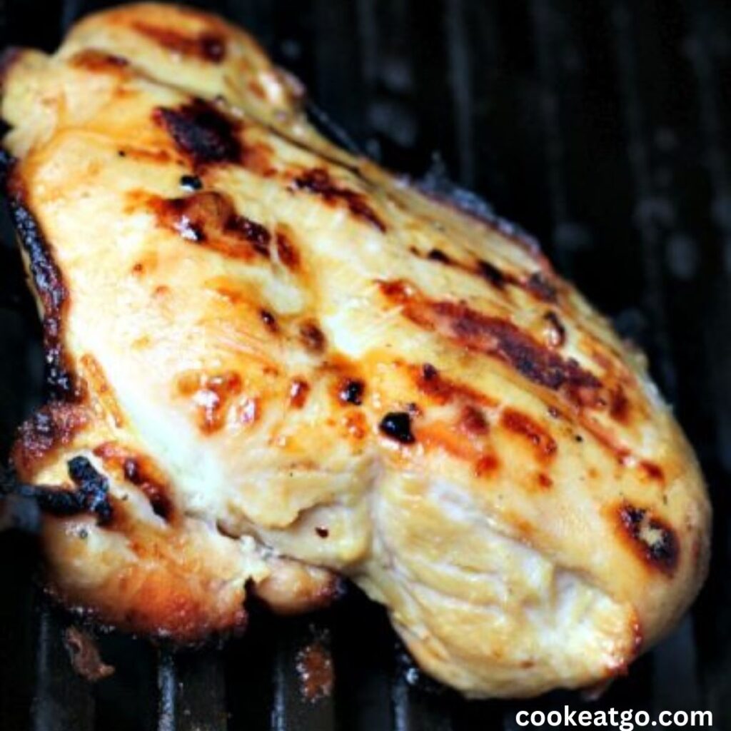 Grilled Garlic Chicken Cooked On Grill