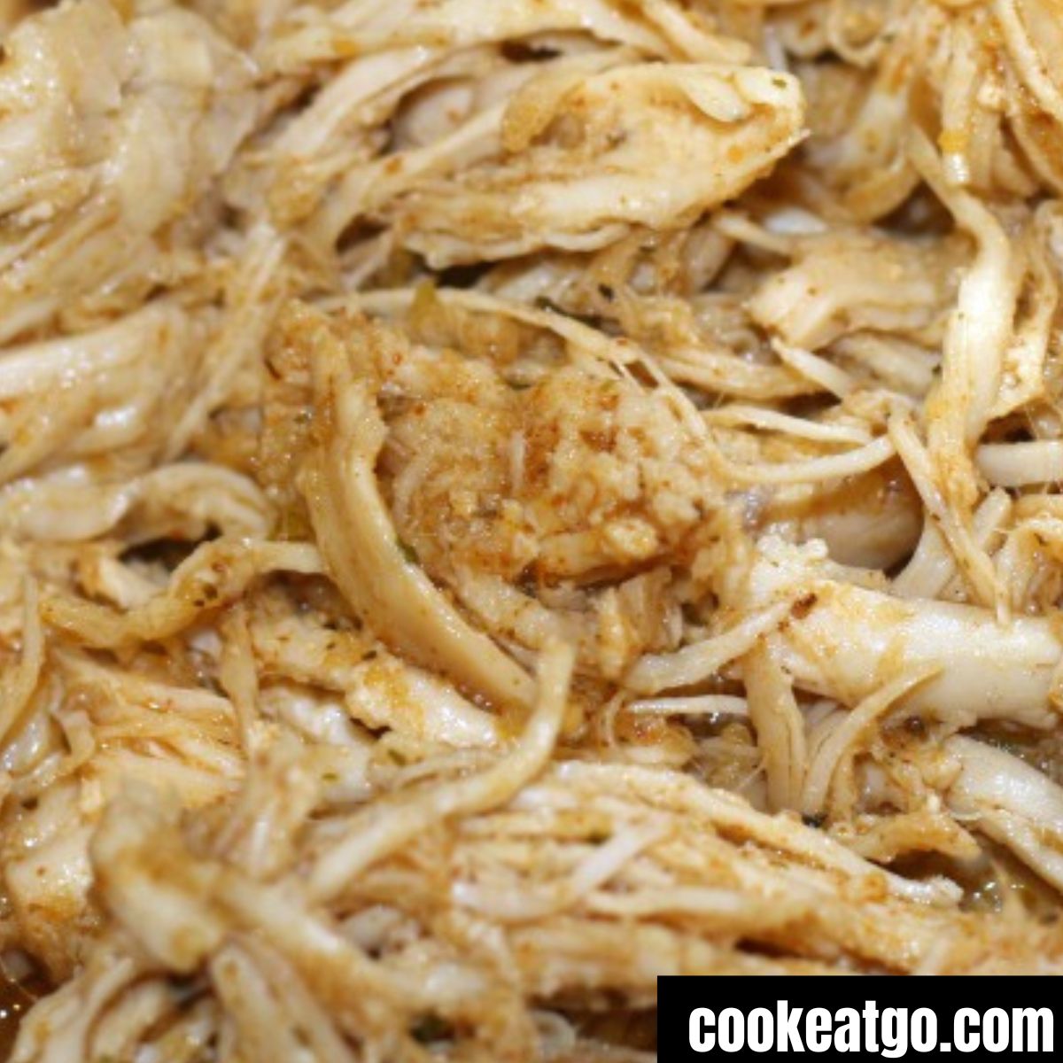 Instant Pot Chicken taco Meat Shredded in A Pile
