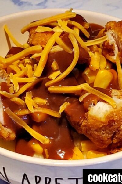 homemade copy cat Kfc Mashed Potato bowl served in a bowl