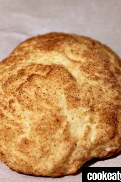 Snicker Doodle Cake Mix Cookie on a wax paper