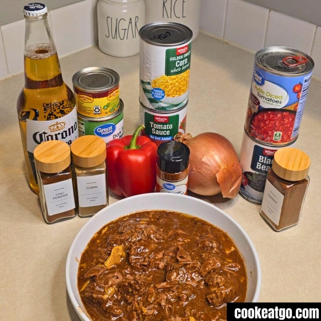 Slow Cooker Birria Chili recipe ingredients
